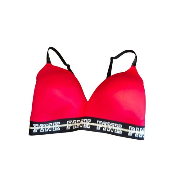 2 Victoria Secrets Pink 34DD where everywhere wireless lightly lined bras - Picture 3 of 6